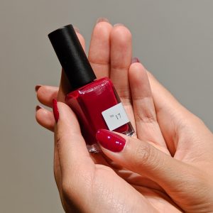 sundays Non-toxic Nail Polish in Deep Red