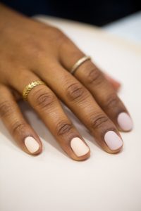 Matte Bridal Manicure