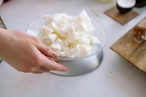 Wax cubes in melter