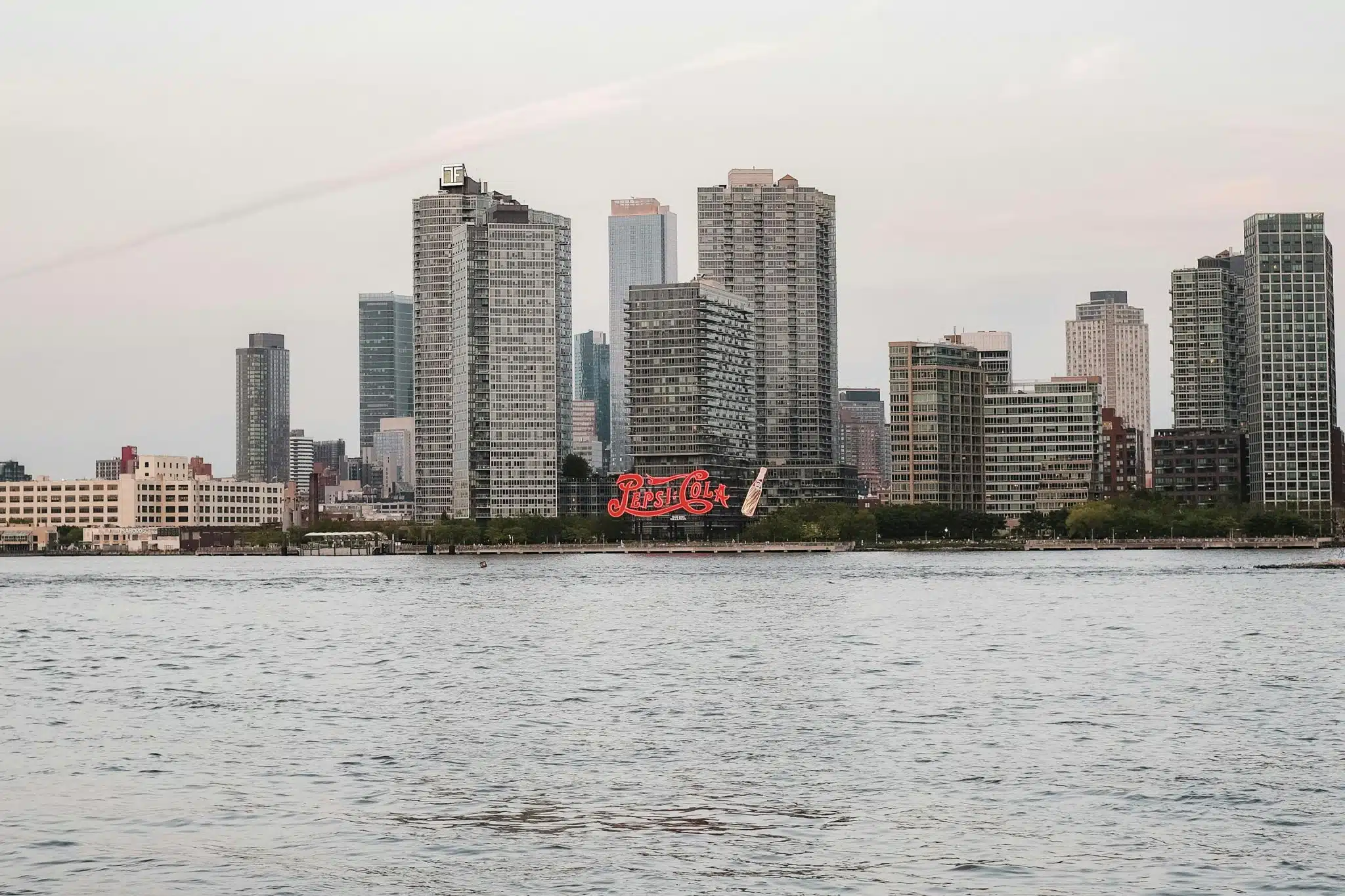 Long Island City waterfront Pepsi Cola sign