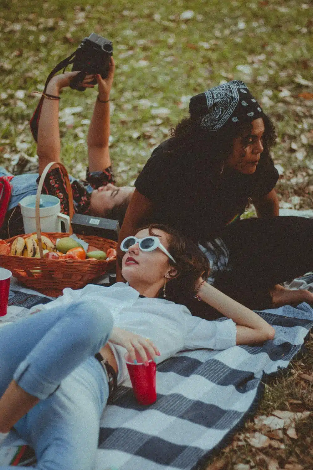 women at a picnic