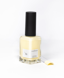 sundays studio L.4 Yellow non toxic nail polish.