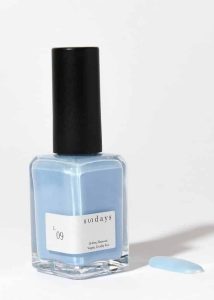 light blue pearlescent nail polish